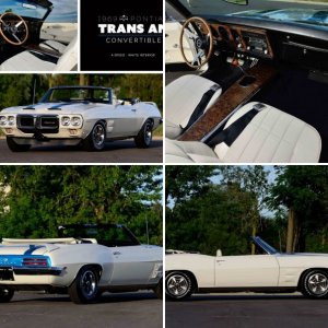 1969 Convertible Trans Am - 1 of 8!