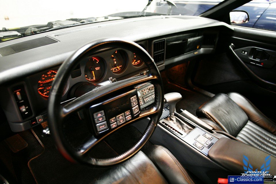 1987 Pontiac Firebird Trans Am GTA Interior